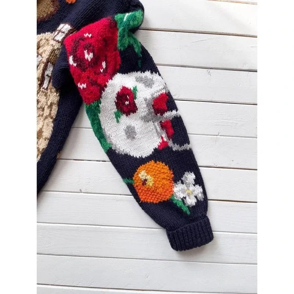 Eagles Eye sweater vtg college football Rose Bowl‎ novelty print cardigan